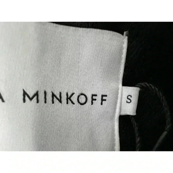 Rebecca Minkoff Women's Black Quilted Faux Leather Bomber Jacket Small NEW - Picture 5 of 7